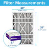 Picture of Filtrete 20x25x4 AC Furnace Air Filter, MPR 1550, MERV 12, Fits Lennox & Honeywell, Allergen, Bacteria & Virus, Electrostatic Air Cleaning Filter, 2-Pack (actual size 19.88 x 24.63 x 4.31)