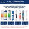 Picture of iSpring F7-GAC for Standard 5-Stage Reverse Osmosis RO Systems 1-Year Replacement Supply Filter Cartridge Pack Set, 7 Count