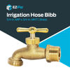 Picture of EZ-FLO Irrigation Hose Bibb, 3/4 Inch MIP Connection, 3/4 Inch MHT Connection, Brass Plumbing Fitting, 20183