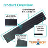 Picture of TUFFBOY Composite Shims and Leveling Wedges (12 Pack, 8") - Made in USA - Extreme Load Support Plastic Shims for Leveling - Table, Floor, Refrigerator, Doors, Toilet, and Furniture Levelers