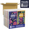 Picture of Kleenex On-The-Go Facial Tissues, 8 On-The-Go Packs, 10 Tissues per Box, 3-Ply (80 Total Tissues), Packaging May Vary