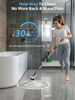 Picture of Electric Spin Scrubber,Cordless Shower Scrubber with Power Display Screen,IP68 Waterproof Bath Cleaning Brush,Adjustable Extension Handle & 2 Speeds,Electric Cleaning Brush for Bathroom,Kitchen,Tub