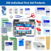 Picture of First Aid Only 91248 OSHA-Compliant First Aid Kit, All-Purpose 50-Person Emergency First Aid Kit for Business, Worksite, Home, and Car, 260 Pieces