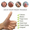 Picture of Gel Finger Protectors Finger Caps Silicone Fingertips Protection - Finger Cots Great for Trigger Finger, Finger Arthritis, Finger Cracking and Other Finger Pain Relief(Nude, Medium)