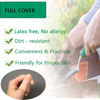 Picture of Gel Finger Protectors Finger Caps Silicone Fingertips Protection - Finger Cots Great for Trigger Finger, Finger Arthritis, Finger Cracking and Other Finger Pain Relief(Nude, Medium)