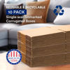 Picture of BOX USA Moving Boxes Medium 18"L x 14"W x 12"H 10-Pack | Corrugated Cardboard Box for Shipping, Mailing, Packing, Packaging and Storage 18x14x12