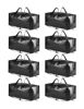 Picture of SpaceAid Heavy Duty Moving Bags, Extra Large Storage Totes W/Backpack Straps Strong Handles & Zippers, Alternative to Moving Boxes, Packing & Moving Supplies, Black (8 Pack)