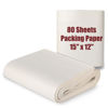 Picture of 15" x 12" Packing Paper Sheets for Moving Supplies, Newsprint Paper for Moving Boxes, Wrapping Paper for Moving, Shipping, Packaging, Small Packing Box, Dishes Glasses Box Filler Materials 80 Sheets