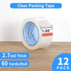 Picture of JARLINK Clear Packing Tape (12 Rolls), Heavy Duty Packaging Tape for Shipping Packaging Moving Sealing, 2.7mil Thick, 1.88 inches Wide, 60 Yards Per Roll, 720 Total Yards