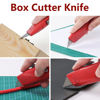 Picture of DIYSELF 2Pack Utility Knife Box Cutter Retractable Blade Heavy Duty(Red)