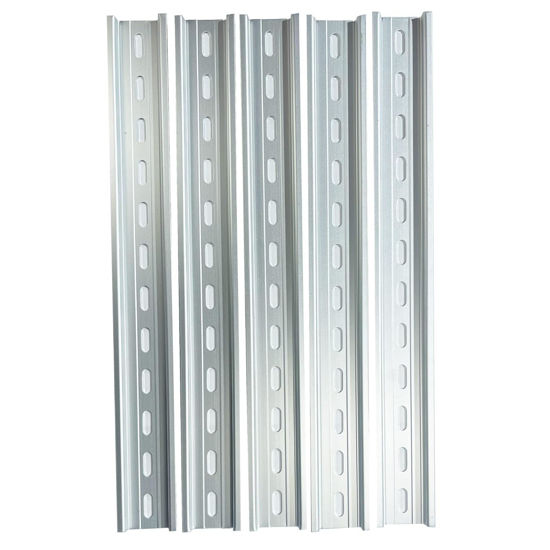 Picture of International Connector T&G 5 Pieces DIN Rail Slotted Aluminum RoHS 35mm Wide 7.5mm High (24")