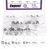 Picture of Swpeet 45Pcs 15 Sizes 45/90/120 Degree Stainless Steel Torsional Springs Assortment Kit, Mechanical Small Torsion Spring for Home Repair Woodworking DIY Project