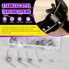 Picture of Swpeet 45Pcs 15 Sizes 45/90/120 Degree Stainless Steel Torsional Springs Assortment Kit, Mechanical Small Torsion Spring for Home Repair Woodworking DIY Project
