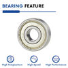 Picture of CNXBB 10pcs 608ZZ Ball Bearing, Double Metal Sealed Deep Groove Bearings 8x22x7mm, High Temperature High Speed and Low Noise, Chromium Bearing Steel (10, 608-ZZ)