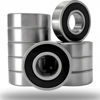 Picture of 10 Pack 6200-2RS Double Rubber Seal Deep Groove Ball Bearings 10x30x9mm, Pre-Lubricated and Stable Performance and Cost Effective Bearings