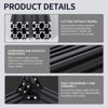 Picture of 4pcs 600mm V Slot 2040 Aluminum Extrusion European Standard Anodized Linear Rail for 3D Printer Parts and CNC DIY Black