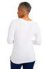 Picture of Healing Hands Women's Underscrub Soft Knit Melissa Longsleeve Scrub Tee with Breathable & Easy Care Fabric 5047, M, White