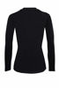 Picture of Natural Uniforms Women's Under Scrub Tee Crew Neck Long Sleeve T-Shirt (Black, Large)