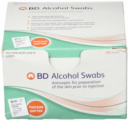 Picture of BD Alcohol Swabs 100 Each White