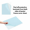 Picture of Icona Bay PET Plexiglass, Thin & Flexible Plastic Sheets (11x14 x 0.03 inch, Clear, 2 Pack), Easy to Cut for DIY Art Projects, Picture Frame Replacement Glass, PET Sheeting is Pliable Unlike Acrylic