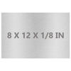 Picture of Lswteiz 6061 T651 Aluminum Sheet Metal 8" x 12" x 1/8"(0.125”) Thin Aluminum Plate Flat Stock Covered with Protective Film 3MM Heat Treatable Rectangle Aluminum Metal Plate for Crafting, lndustry