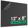 Picture of CREGEAR ABS Sheet 1/8 Inch Thick (3mm) - 12" x 8", Black Plastic Sheet Waterproof Rigid Thermoplastic Sheet, ABS Plastic Board for Sign, Craft, DIY Display Project (Pack of 1)