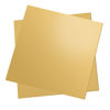 Picture of 2 Pcs Brass Sheet, 6" x 6", 24 Gauge(0.5mm) Thickness, No Scratches, Film Attached Brass Plates