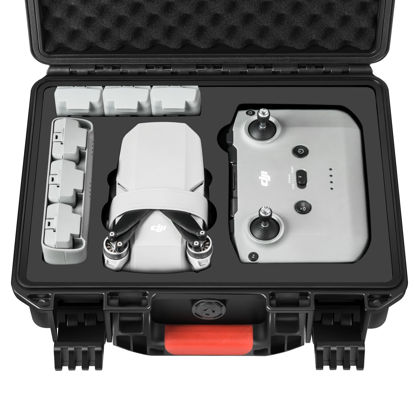 Picture of YETEETH Hard Case for DJI Mini 4K, Mini 2, Mini 2 SE, Waterproof & Shock Proof Carrying Travel Case for DJI Mini 4K, Mini 2, Mini 2 SE Accessories (Only Case)