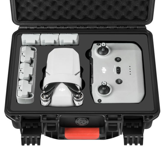 Picture of YETEETH Hard Case for DJI Mini 4K, Mini 2, Mini 2 SE, Waterproof & Shock Proof Carrying Travel Case for DJI Mini 4K, Mini 2, Mini 2 SE Accessories (Only Case)