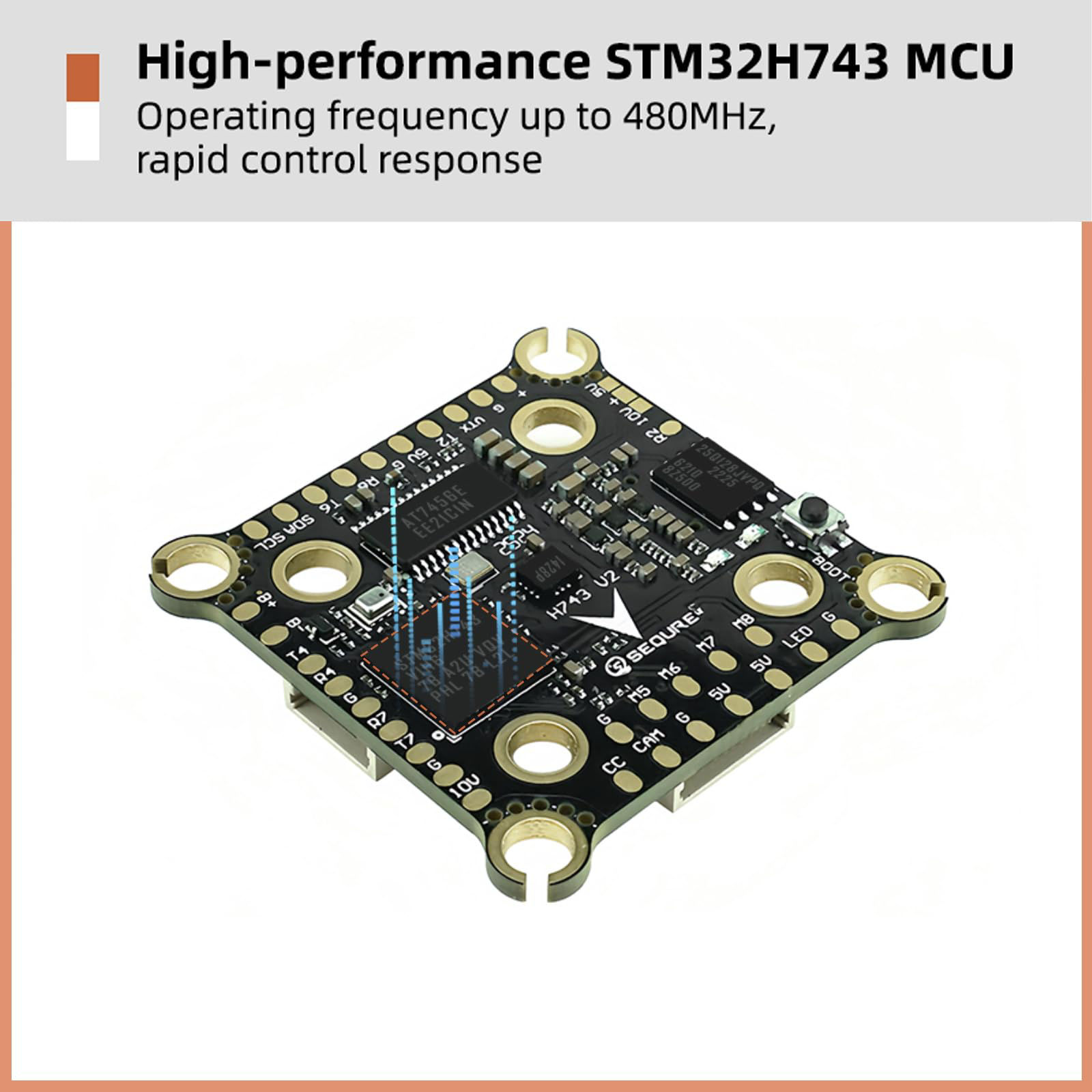 GetUSCart- SEQURE Flight Controller Stack FPV FC Stack 30x30 with 4in1 ...