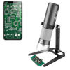 Picture of Jiusion WiFi USB Digital Handheld Microscope, 50 to 1000x Wireless Magnification Endoscope 4K 3840x2160P Camera 8 LEDs with Metal Stand for iPhone iPad Android Mac Windows Linux Chrome