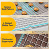 Picture of 2PCS Cooling Racks for Cooking and Baking - 10" x 15"Heavy Duty Stainless Steel Wire Rack for Baking, Grilling, Roasting - Oven & Dishwasher Safe - Fits Jelly Roll Sheet Pan-Silver