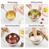 Picture of YIHONG 7 Piece Metal Mixing Bowls with Lids for Kitchen, Stainless Steel Set Ideal for Baking, Prepping, Cooking and Serving Food, Nesting Design for Space Saving Storage