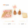 Picture of Minisland Pink Love Heart Cocktail Picks, 4.7 Inch Long Bamboo Fancy Toothpicks for Appetizers, Decorative Bridal Wedding Valentines Party Food Drinks Garnish Fruit Skewer Sticks 100 Counts -MSL134