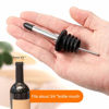 Picture of 2PCS Stainless Steel Pourers, BALTRE Speed Wine Bottle Pourer, Olive Oil and Vinegar Tapered Stopper Spout, Suitable for About 3/4" Bottle Mouth, with Sealed Dust Caps