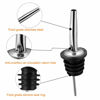 Picture of 2PCS Stainless Steel Pourers, BALTRE Speed Wine Bottle Pourer, Olive Oil and Vinegar Tapered Stopper Spout, Suitable for About 3/4" Bottle Mouth, with Sealed Dust Caps