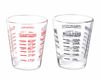 Picture of Shot Glasses Measuring cup Espresso Shot Glass Liquid Heavy Glass Wine Glass 2 Pack 26-Incremental Measurement 1oz, 6 Tsp, 2 Tbs, 30ml (Black and Red)