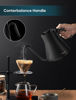 Picture of INTASTING Electric Kettles, Gooseneck Electric Kettle, ±1℉ Temperature Control, Stainless Steel Inner, Quick Heating, for Pour Over Coffee, Brew Tea, Boil Hot Water, 0.9L Black