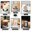 Picture of Large Candle Warmer Plate Safely Releases Scents Without a Flame - Used as Candle Jar Warmer, Coffee Warmer, Mug Warmer, Cup Warmer, Tea Warmer Desk in Your Home & Office, 1 Pack, Black