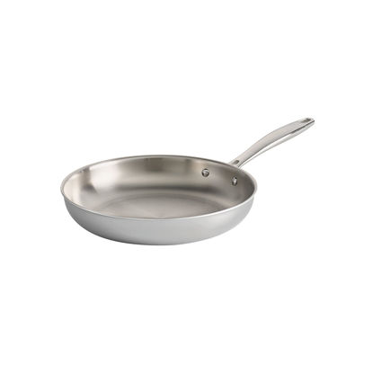Picture of Tramontina Seattle Tri-Ply Clad Stainless Steel 10-Inch Frying Pan, Induction-Ready Skillet, Dishwasher-Safe, NSF-Certified, Made in Brazil