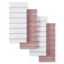 Picture of KitchenAid Albany Kitchen Towel 4-Pack Set, Dried Rose/White, 16"x26"