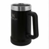 Picture of Stanley Adventure Big Grip Beer Stein 24 oz | Mug Keeps Beer Cold for Hours | Holds 2 Cans of Beer | Insulated Stainless Steel | Heavy-Duty Handle | Matte Black