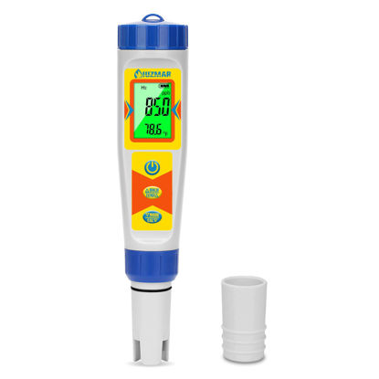 Picture of UIUZMAR Hydrogen Water Tester pH Meter 6 in 1 pH H2 ORP TDS EC Temp Tester Dissolved Hydrogen Tester for Hydrogen Water Bottle pH and ORP Meter for Household Drinking Water Hydroponics Pool