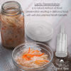 Picture of Year of Plenty Ferment Kit - 2 Fermenting Mason Jars, 2 Fermentation Weights & 2 Fermenting Lids