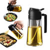 Picture of TrendPlain 16oz/470ml Olive Oil Sprayer for Cooking - 2 in 1 Olive Oil Dispenser for Kitchen Gadgets, Air Fryer, Salad, and BBQ - Black