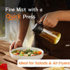 Picture of TrendPlain 16oz/470ml Olive Oil Sprayer for Cooking - 2 in 1 Olive Oil Dispenser for Kitchen Gadgets, Air Fryer, Salad, and BBQ - Black