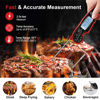 Picture of Meat Thermometer Digital for Grilling and Cooking - ANDAXIN Waterproof Ultra-Fast Instant Read Food thermometers with Backlight & Calibration for Kitchen, Deep Fry, BBQ, Grill(Red/Black), LCD