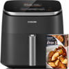Picture of COSORI Air Fryer 9-in-1, Compact & Large 6-Qt, Fast Turbo Modes, 90°-450°F Even Results With Precise Temperature Control, Up to 95% Less Oil*, Roast, Bake, Dry, Reheat, Frozen, Broil, Proof, Grey