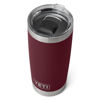 Picture of YETI Rambler 20 oz Tumbler, Stainless Steel, Vacuum Insulated with MagSlider Lid, Wild Vine Red