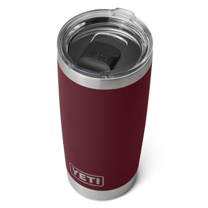 Picture of YETI Rambler 20 oz Tumbler, Stainless Steel, Vacuum Insulated with MagSlider Lid, Wild Vine Red